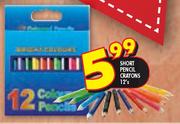 Short Pencil Crayons-12's