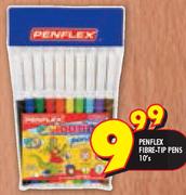 Penflex Fibre Tip Pens-10's
