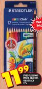 Staedtler Long Pencil Crayons Value Pack-12's