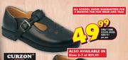 Curzon Girls' T-Bar School Shoes Sizes 9-1 Per Pair