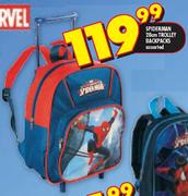 Spiderman 28cm Trolley Backpacks Assorted