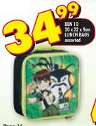 Ben 10 20x22x9cm Lunch Bags Assorted