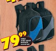 Everest Sporty Senior Backpacks Assorted-Each