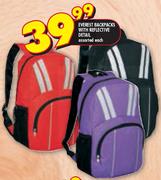 Everest Backpacks With  Reflective Detail-Each