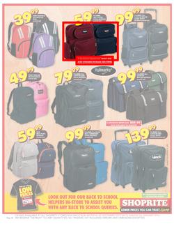 Shoprite : Low Prices For School (30 Dec - 26 Jan 2014), page 20