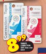 Yamayo Correction Tape-5mmx6m Each 