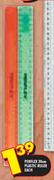 Penflex Plastic Ruler-30cm Each