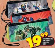 Robot Rangers Pencil Bags Assorted Each