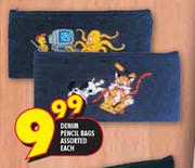 Denim Pencil Bags Assorted Each