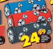 Football Pencil Bags Assorted Each