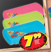 Pencil Box Assorted Colours-20cm Each