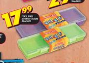 Pencil Boxes Assorted-30cm Each