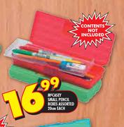 McCasey Small Pencil Boxes Assorted-20cm Each