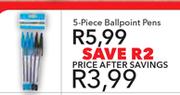 5-Piece Ballpoint Pens