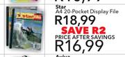 Star A4 20-Pocket Dispay File