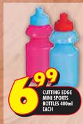  Cutting Edge Mini Sports Bottles-400ml Each