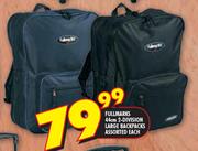 Fullmarks 2-Division Large Backpacks Assorted Each-44cm