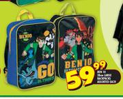 Ben 10 38cm Large Backpacks Assorted-Each