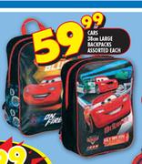 Cars 38cm Large Backpacks Assorted-Each