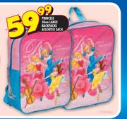 Princess 38cm Large Backpacks Assorted-Each