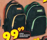 Everest Deluxe Backpacks Assorted Each
