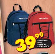 Aviva Junior Bungy Backpacks Assorted Each