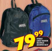 Everest Large Fashion Backpack Assorted Each