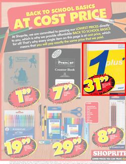 Shoprite Nationwide : Low Prices for School (31 Dec - 3 Feb 2013), page 20