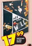 Skateboard A4 Ring Binder