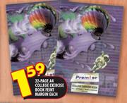 A4 College Exercise Book Feint Margin-32-Page Each