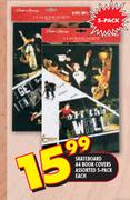 Skateboard A4 Book Covers Assorted-5-Pack Each