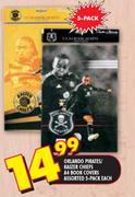 Orlando Pirates/Kaizer Chiefs A4 Book Covers Assorted-5-Pack Each