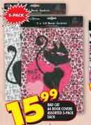 Bad Cat A4 Book Covers Assorted-5-Pack Each