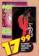 A5 Diaries Hard Cover Assorted Each
