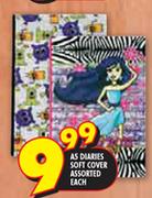 A5 Diaries Soft Cover Assorted Each