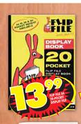 Flip File A4 20-Pocket Display File