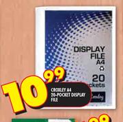 Croxley A4 20-Pocket Display File