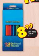 Long Pencil Crayons-12's