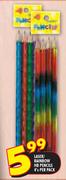 Laser/Rainbow HB Pencils-4's Per Pack