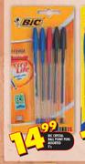 BIC Crystal Ball Point Pens Assorted-5's