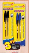 Penflex Ballpoint Pens Assorted-2's Per Pack