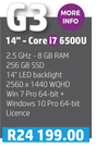 HP EliteBook G840 G3 14" Core i7 6500U