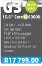 HP EliteBook G850 G3 15.6" Core i5 6300U