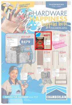 Chamberlains : Hardware Happiness (19 July - 4 Aug 2019), page 1