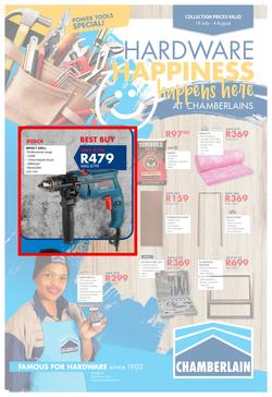 Chamberlains : Hardware Happiness (19 July - 4 Aug 2019), page 1