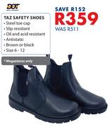 Dot Taz Safety Shoes Size 6-12