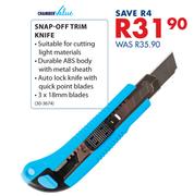 Chamber Value Snap-Off Trim Knife(30-3674)