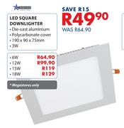 Bright Star 15W LED Square Downlighter 190 x 90 x 75mm