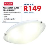 Eurolux 60W Alabaster Glass Ceiling Light C485
