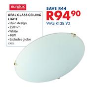 Eurolux 40W 250mm Opal Glass Ceiling Light C4021